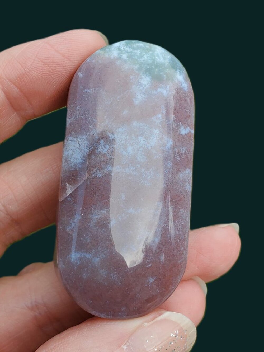 Ocean Jasper Palm Stone (0J702)